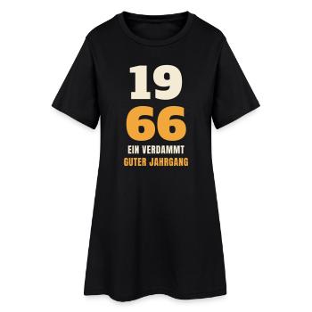 1966 Ein verdammt guter Jahrgang 60. Geburtstag - Frauen T-Shirt-Kleid - Schwarz - Vorne