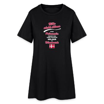 Nicht stören Prinzessin Dänemark - Frauen T-Shirt-Kleid - Schwarz - Vorne