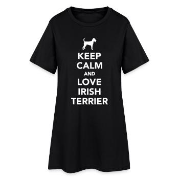 Irish Terrier - Robe T-shirt Femme - noir - Devant