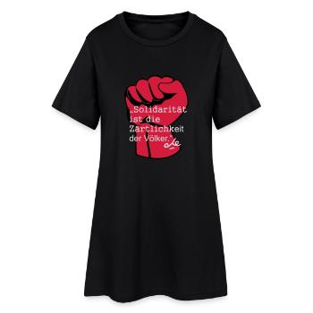 Solidarität ist die Zärtlichkeit der Völker, Che - Frauen T-Shirt-Kleid - Schwarz - Vorne