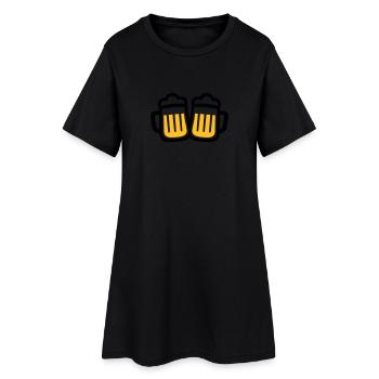 Bière - Robe T-shirt Femme - noir - Devant
