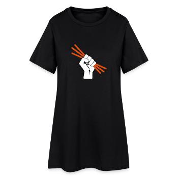 Glowstick - Party - Rave - Robe T-shirt Femme - noir - Devant