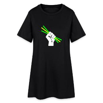 Glowstick - Party - Rave - Robe T-shirt Femme - noir - Devant