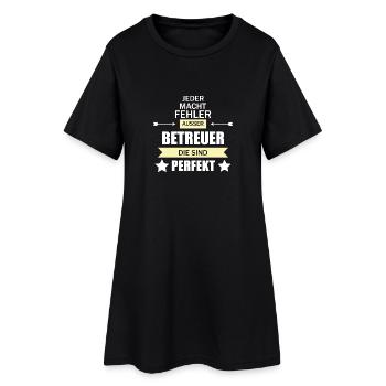 Betreuer - Frauen T-Shirt-Kleid - Schwarz - Vorne