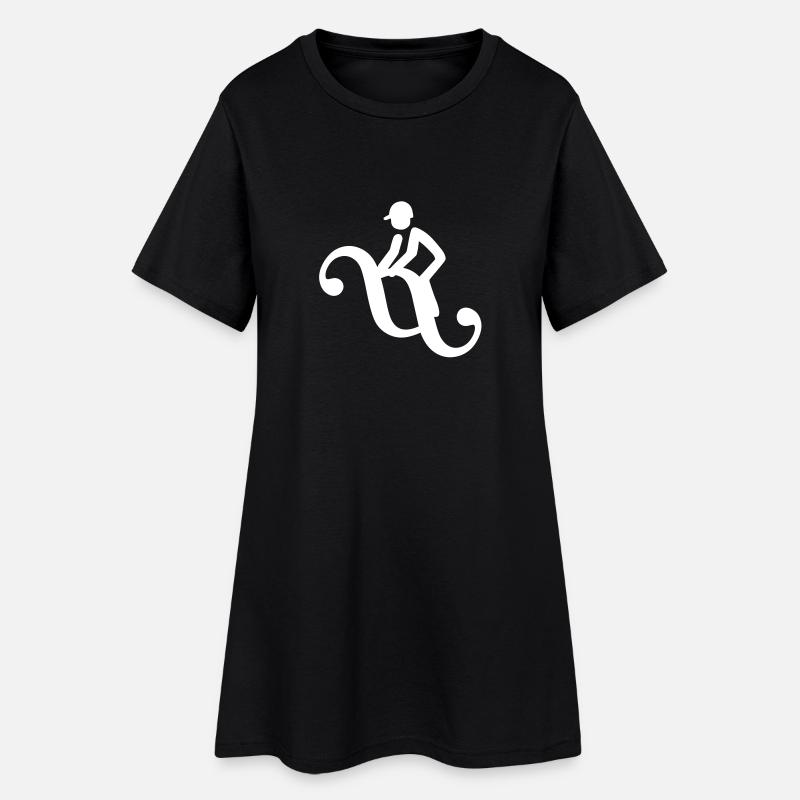Paragraphenreiter classique - Robe T-shirt Femme - noir