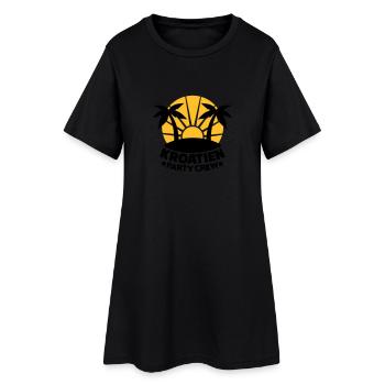 Kroatien - Frauen T-Shirt-Kleid - Schwarz - Vorne