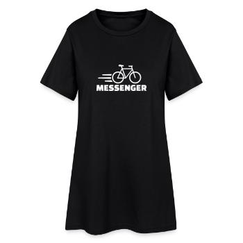 Bike messenger - Women’s T-Shirt Dress - black - Front