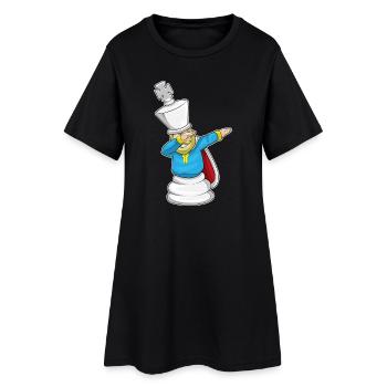 Chess Piece Chess Piece King Chess - Women’s T-Shirt Dress - black - Front
