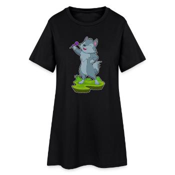 Dart de loup Dartpfeil - Robe T-shirt Femme - noir - Devant