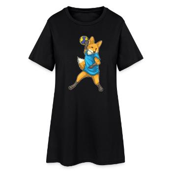 Fuchs Handball Player Handball - Women’s T-Shirt Dress - black - Front