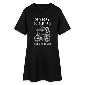 Caffeine-Fueled Miles - Women’s T-Shirt Dress - black - Front