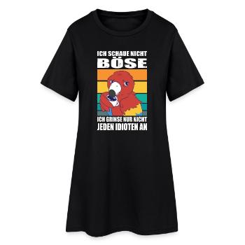 Dictons drôles, tenues amusantes, ironie, sarcasme - Robe T-shirt Femme - noir - Devant