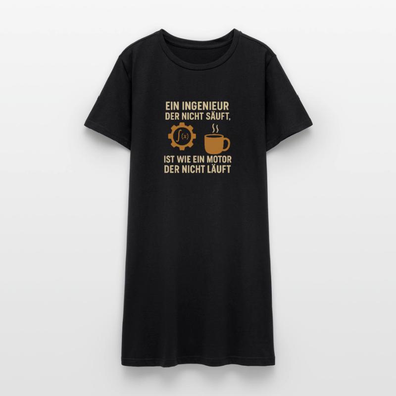 Engineer Humor Coffee Engine Women’s T-Shirt Dress