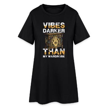 Ambiances plus sombres que ma garde-robe Okkult goth Hamsa - Robe T-shirt Femme - noir - Devant