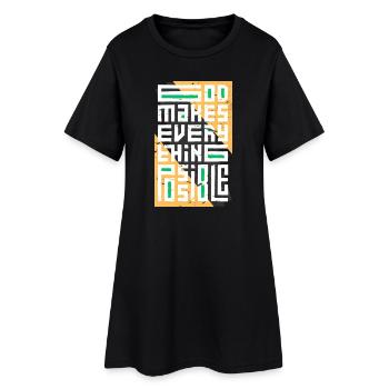 Dieu rend tout possible - Robe T-shirt Femme - noir - Devant
