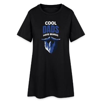 Cool dads have beards - Women’s T-Shirt Dress - black - Front