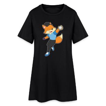 Gant de baseball Fox - Robe T-shirt Femme - noir - Devant