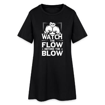 Regardez les gants de boxe The Flow - Robe T-shirt Femme - noir - Devant