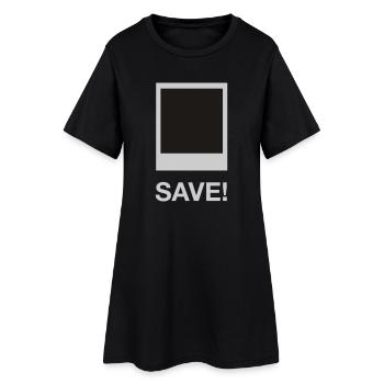 save me - Women’s T-Shirt Dress - black - Front