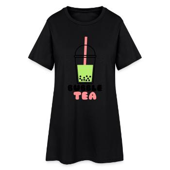 Bubble Tea - Women’s T-Shirt Dress - black - Front