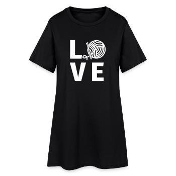 Tricot - Robe T-shirt Femme - noir - Devant