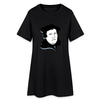 Portrait Martin Luther - Robe T-shirt Femme - noir - Devant