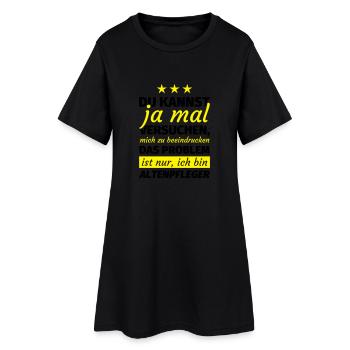 Altenpfleger Geschenk - Frauen T-Shirt-Kleid - Schwarz - Vorne