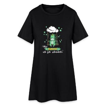 Licorne - Je vais vous bercer - Robe T-shirt Femme - noir - Devant