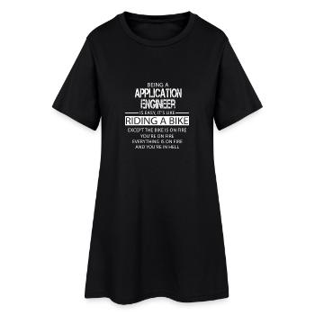 Application Engineer - Women’s T-Shirt Dress - black - Front