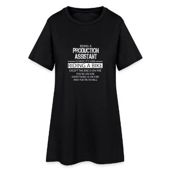 Production Assistant - Women’s T-Shirt Dress - black - Front