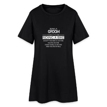 Groom - Women’s T-Shirt Dress - black - Front
