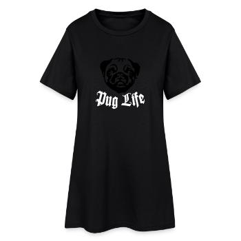 Pug Life - Robe T-shirt Femme - noir - Devant