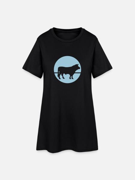 Bull - Robe T-shirt Femme - noir