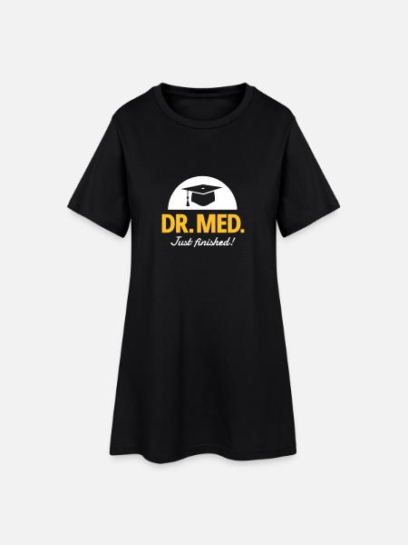 Médecin - Robe T-shirt Femme - noir