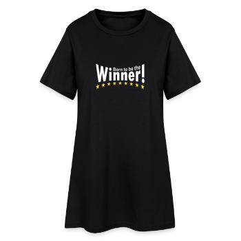 Né pour être le gagnant! - Robe T-shirt Femme - noir - Devant