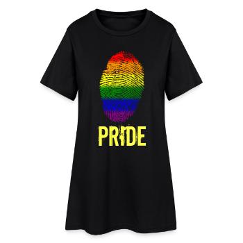 Fierté Fierté empreinte - Robe T-shirt Femme - noir - Devant