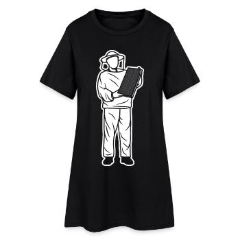 Imker Kind - Frauen T-Shirt-Kleid - Schwarz - Vorne