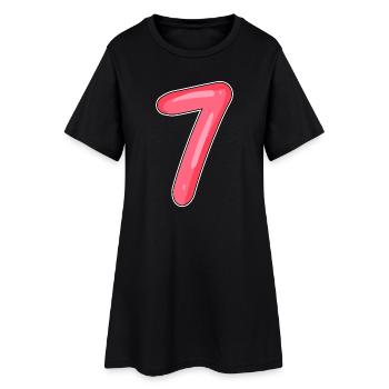 Numéro Sept - Numéro Numéro 7 - Robe T-shirt Femme - noir - Devant
