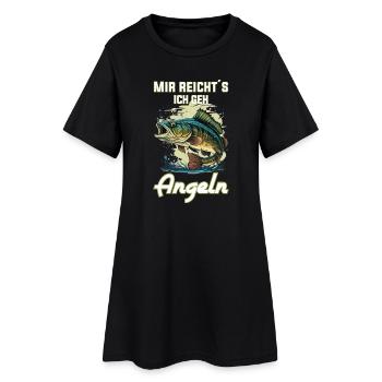 J’en ai assez, je vais pêcher ! - Robe T-shirt Femme - noir - Devant