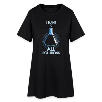 Chimie Chimiste Professeur de chimie Drôle de science - Robe T-shirt Femme - noir - Devant