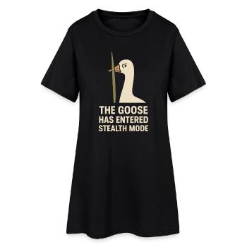 Funny Gänse Meme Chaos Honk Zertifiziert Albern - Frauen T-Shirt-Kleid - Schwarz - Vorne