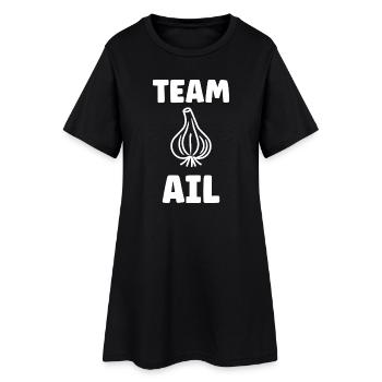 Team AI Garlic Emblem - Robe T-shirt Femme - noir - Devant