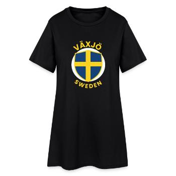 Conception des couleurs de l’écu Växjö Suède - Robe T-shirt Femme - noir - Devant