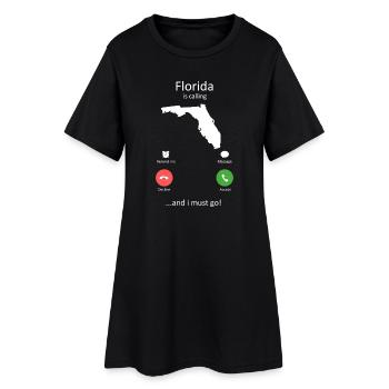 Interface de Floride et Interface I’Must Go - Robe T-shirt Femme - noir - Devant