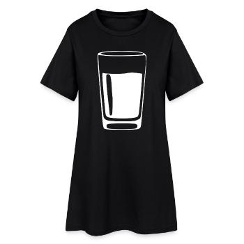 Glas Getränke Bar Gastronomie Geschenk - Frauen T-Shirt-Kleid - Schwarz - Vorne