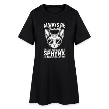 Sphynx Cat Dicts, drôle de cadeau Sphynx Cat - Robe T-shirt Femme - noir - Devant
