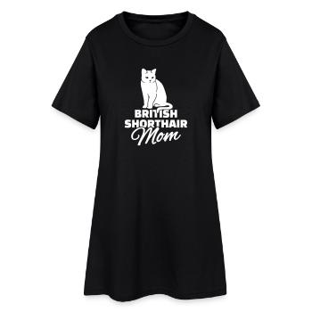 British Shorthair Mom - Women’s T-Shirt Dress - black - Front