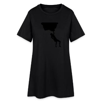 Free Climbing - Robe T-shirt Femme - noir - Devant