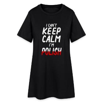 Keep Calm I´m Polish - Robe T-shirt Femme - noir - Devant