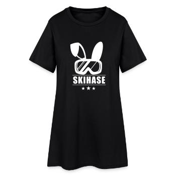 Skihase - Apres Ski - Party Crew - Frauen T-Shirt-Kleid - Schwarz - Vorne